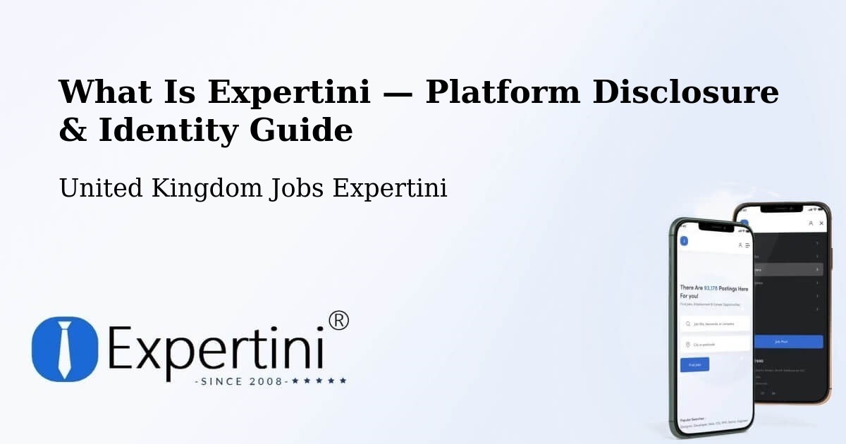 What Is Expertini — Platform Disclosure & Identity Guide – West Cornforth